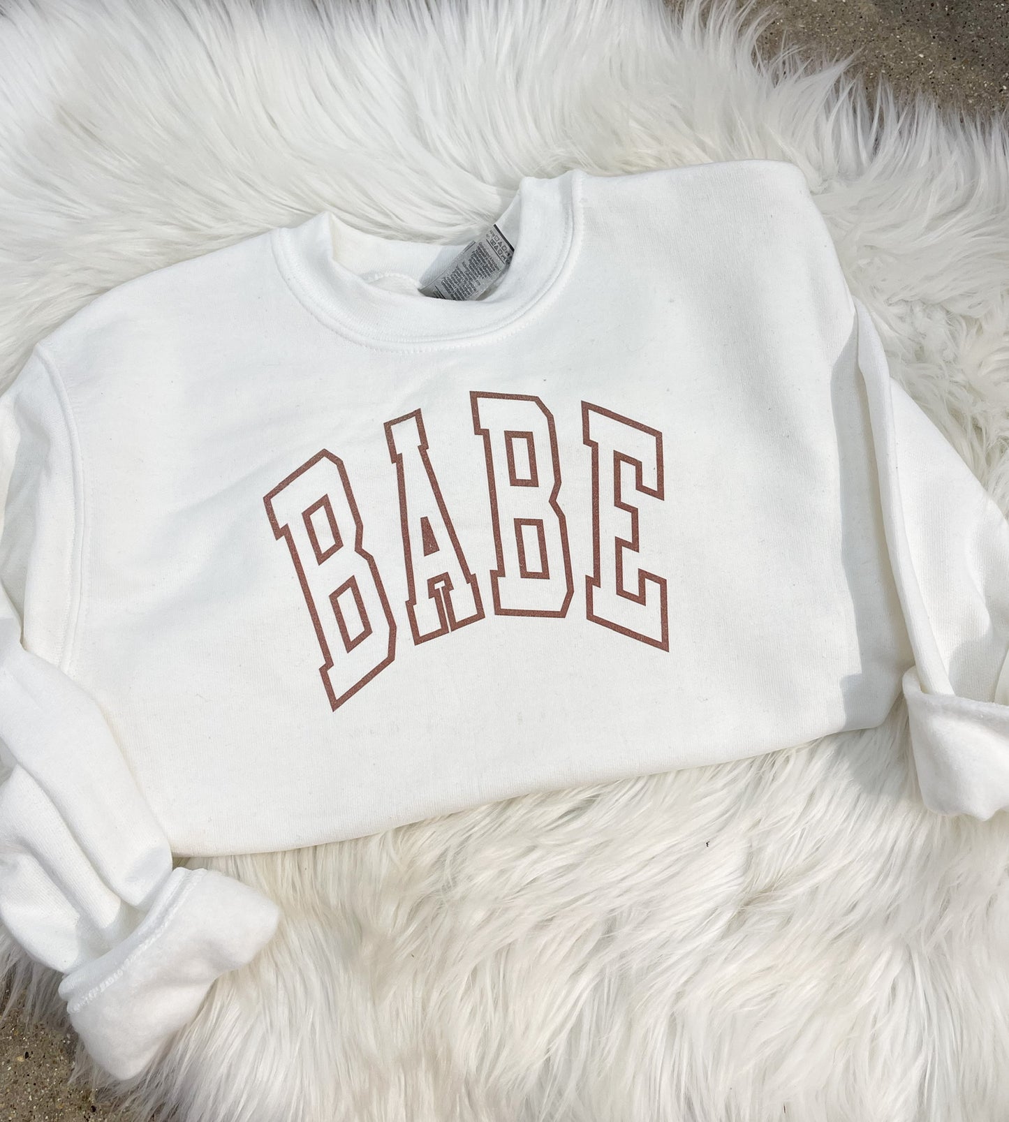 BABE SWEATSHIRT - WHITE (KIDS)