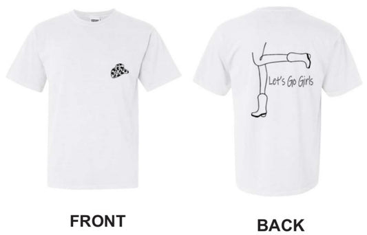 LET'S GO GIRLS BACK DESIGN -WHITE COMFORT COLORS