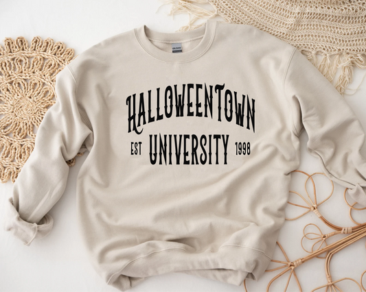 HALLOWEEN TOWN SWEATSHIRT- SANDSTONE