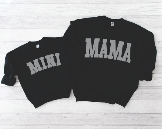 MAMA PUFF SWEATSHIRT - BLACK