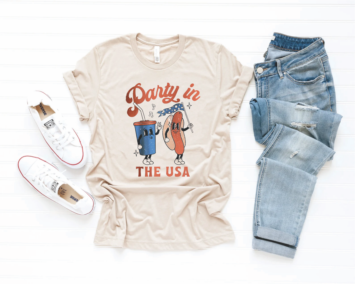 PARTY IN THE USA (HOTDOG) - TAN
