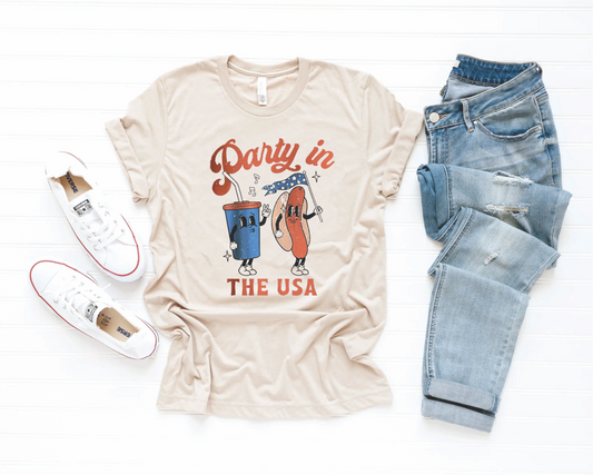 PARTY IN THE USA (HOTDOG) - TAN