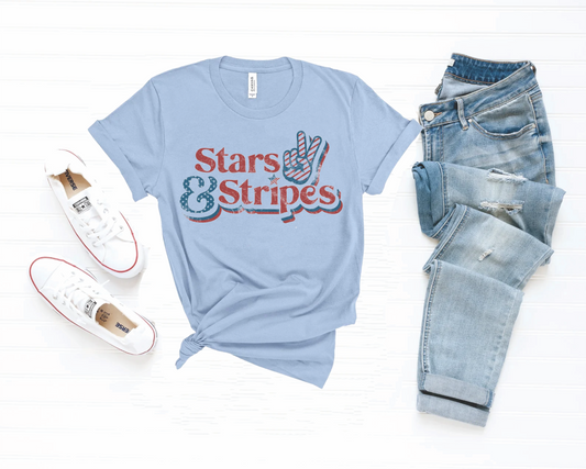 STARS AND STRIPES - LIGHT BLUE