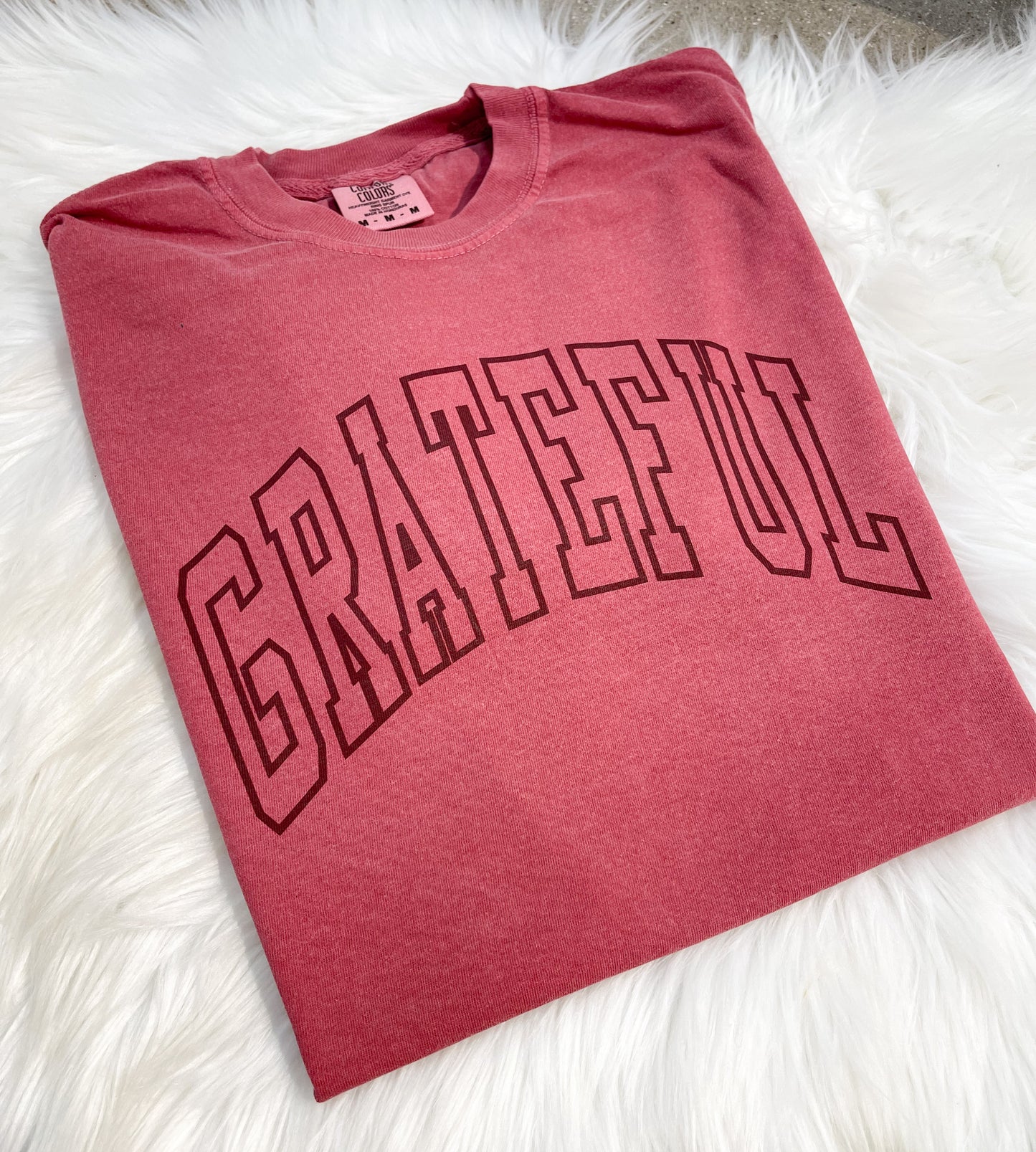 GRATEFUL ATHLETIC LETTERS - CRIMSON