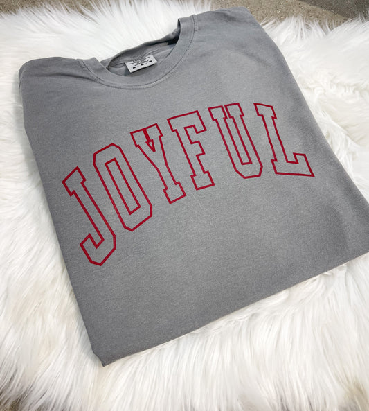 JOYFUL ATHLETIC LETTERS - GREY